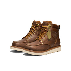 Men's Cincinnati 6" Boot (Soft Toe) x Noon Goons Leather Brown/Off White / Keen / Men's