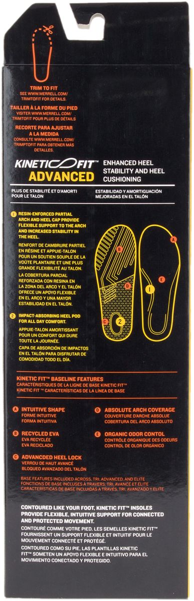 Women Kinetic Fit Footbed Wide Width Insoles