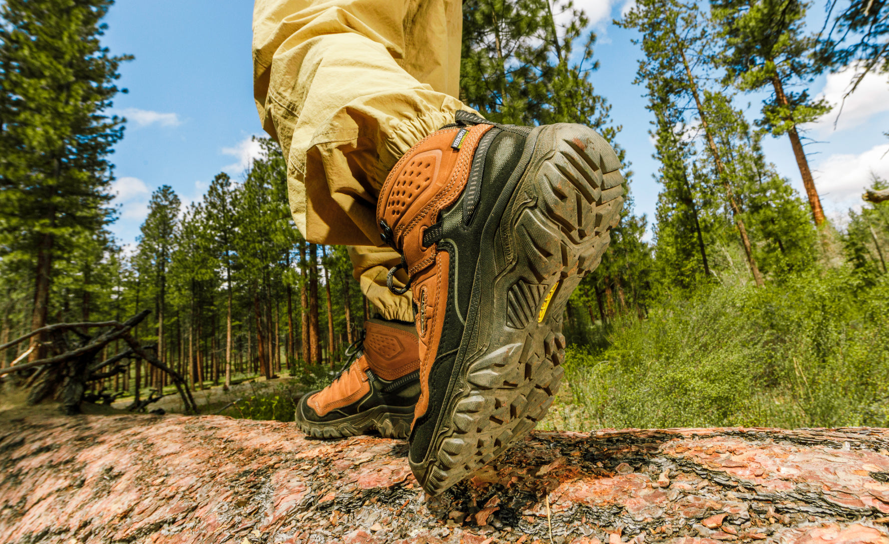 Men's Targhee IV Waterproof Hiking Boot Coyote/Gold Flame / Keen / Men's|Women's