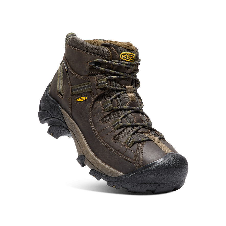 Men's Targhee II Mid Waterproof Hiking Boots Canteen/Dark Olive / Keen / Men's|Women's