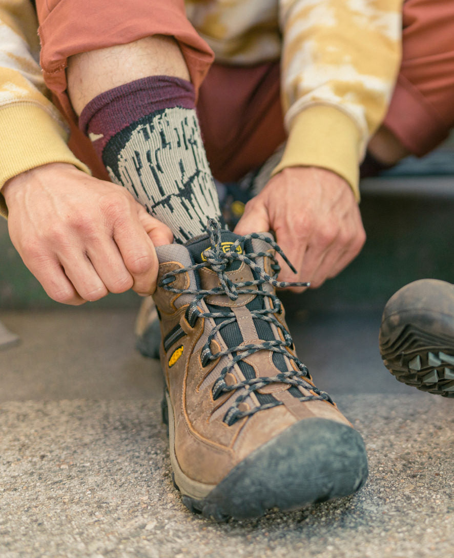 Men's Targhee II Mid Waterproof Hiking Boots Black Olive/Yellow / Keen / Men's|Women's