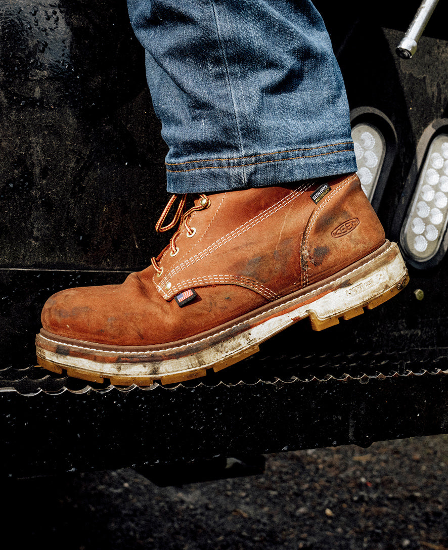 Men's Liberty 6" Waterproof 90° Heel Boot (Carbon Toe) Bombay Brown/Gum / Keen / Men's
