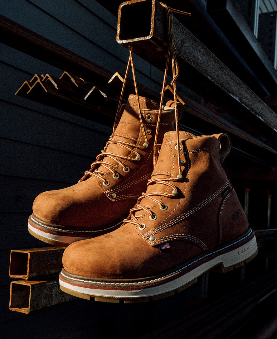 Men's Liberty 6" Waterproof 90° Heel Boot (Soft Toe) Bombay Brown/Gum / Keen / Men's