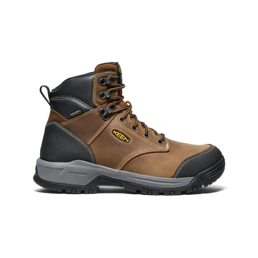 Men's Evanston 6" Waterproof Boot (Soft Toe) Bison/Black / Keen / Men's