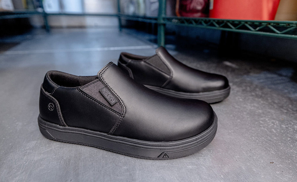 Men's Kenton Shift WTX Work Shoe (Soft Toe) Black/Black / Keen / Men's