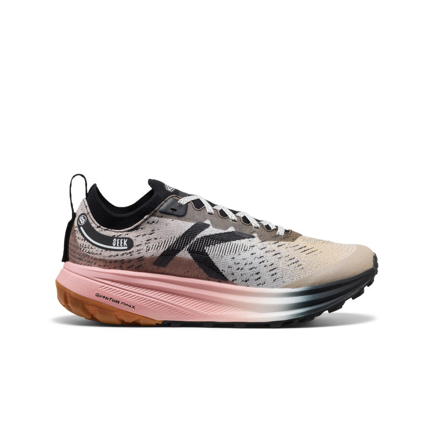 Men's Seek Trail Running Shoe Black/Sunset Sand / Keen / Men's