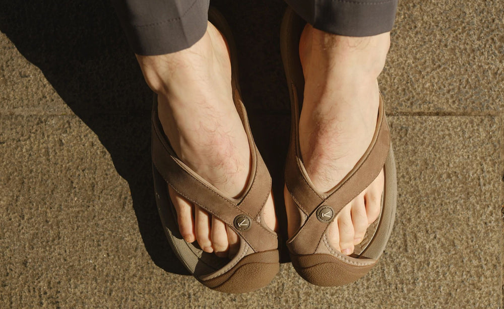 Men's Waimea Leather Flip-Flop Java/Plaza Taupe / Keen / Men's