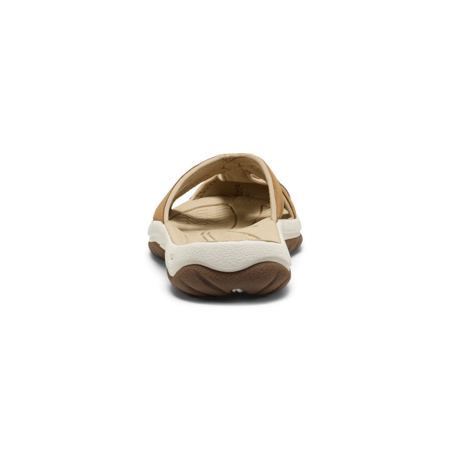 Women's Bali Leather Slide Sandal Chipmunk/Birch / Keen / Women's