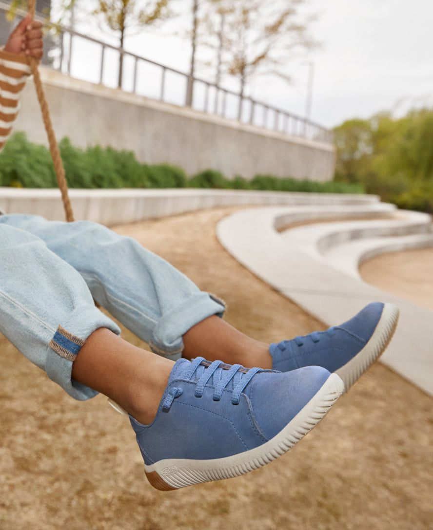 Big Kids' KNX Leather Sneaker Coronet Blue/Vapor / Keen / Kids'
